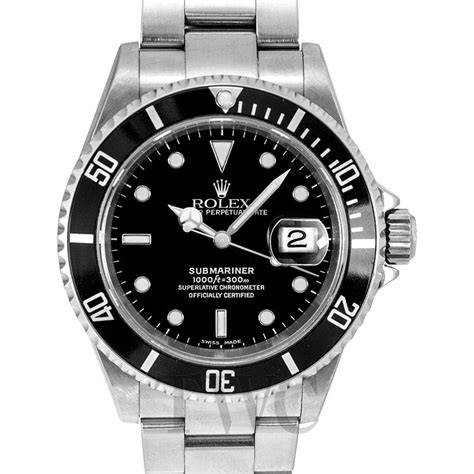 mens rolex submariner black face|rolex submariner date black dial.